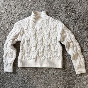 Copper Key Cable Knit Sweater Girls White Size M (8/10)
